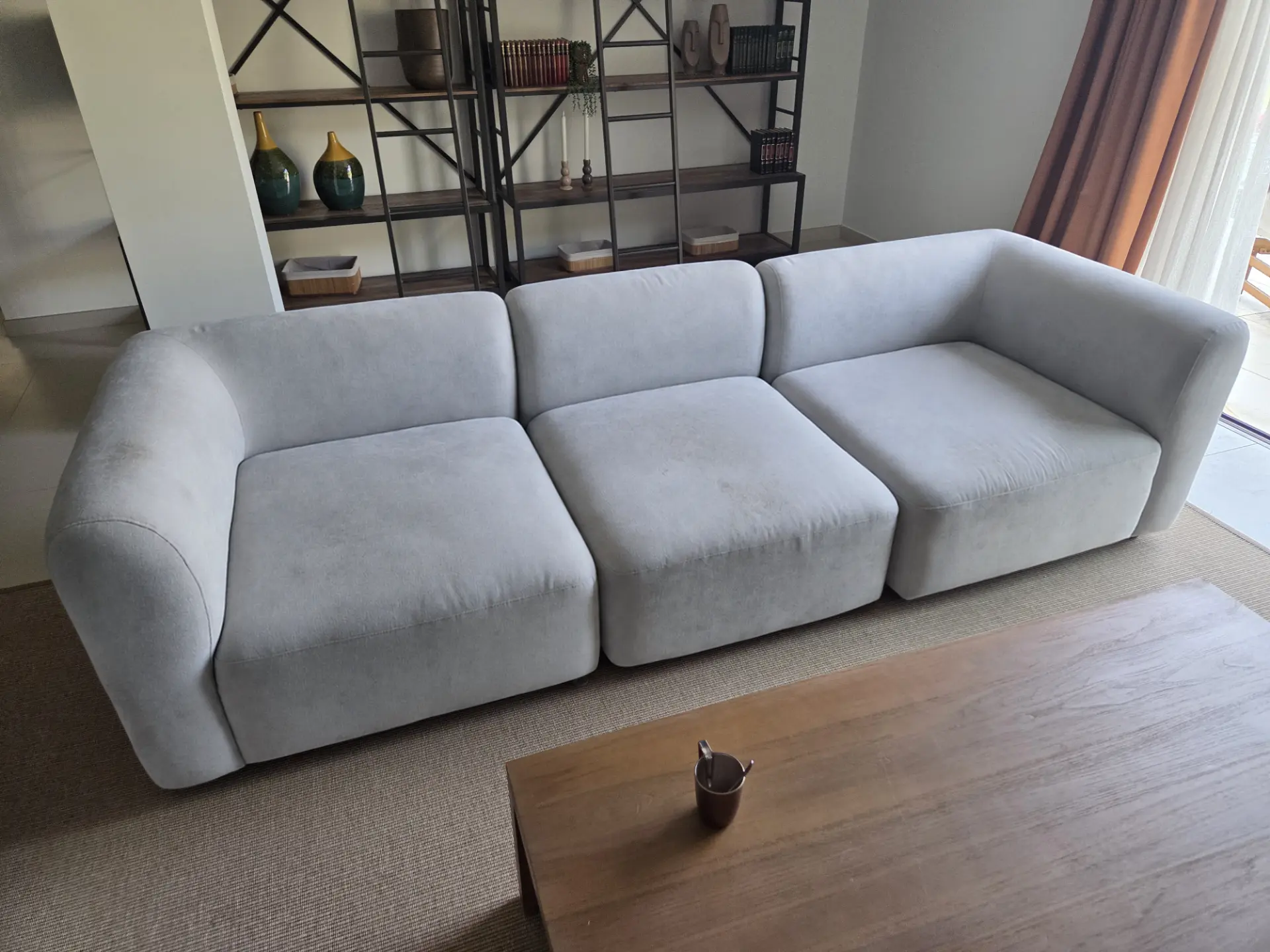 Zetel met losse elementen voor